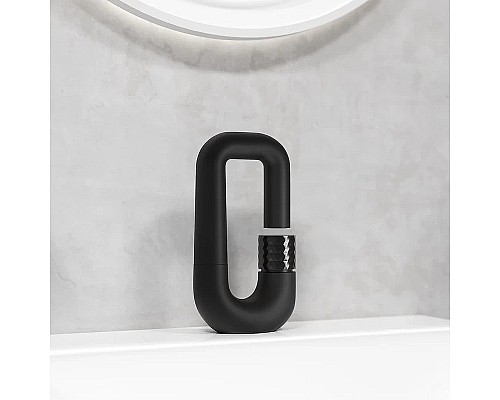 Смеситель для раковины Iddis Twist TWIBLBTi01 Черный матовый