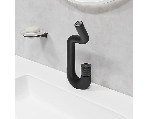 Смеситель для раковины Iddis Twist TWIBLBTi01 Черный матовый
