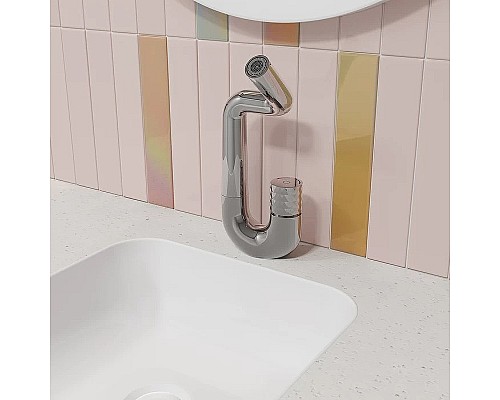 Смеситель для раковины Iddis Twist TWISBBTi01 Хром