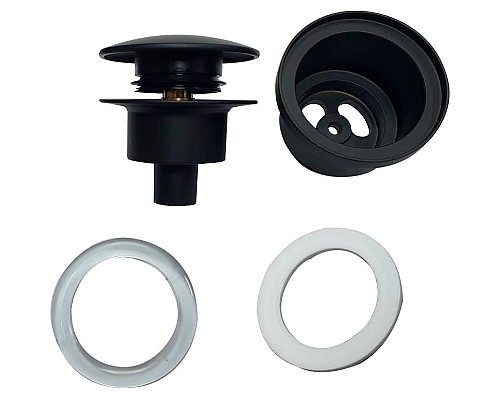 Донный клапан Haiba HB64-7 click-clack Черный матовый