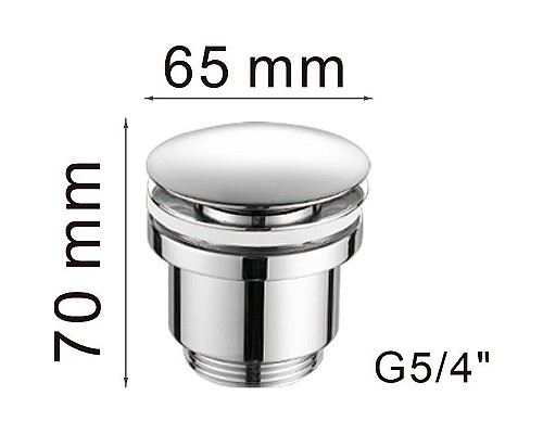 Донный клапан Haiba HB64-7 click-clack Черный матовый