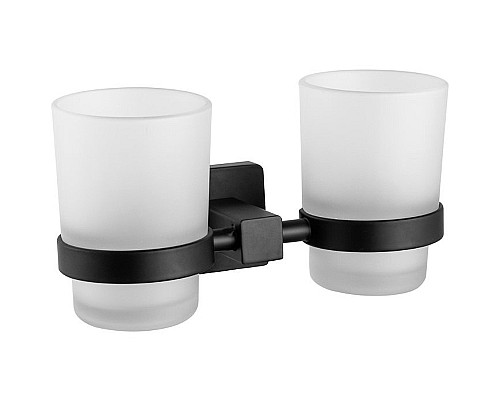 Стакан для зубных щеток Haiba HB8908 двойной Черный матовый