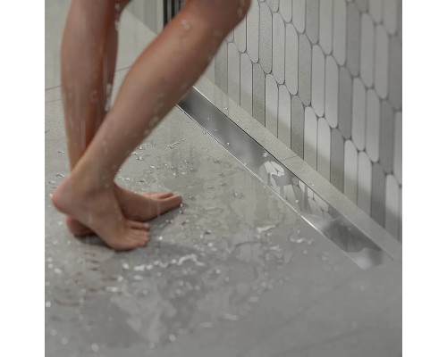 Душевой лоток Kerama Marazzi 75 с решеткой Хром / под плитку