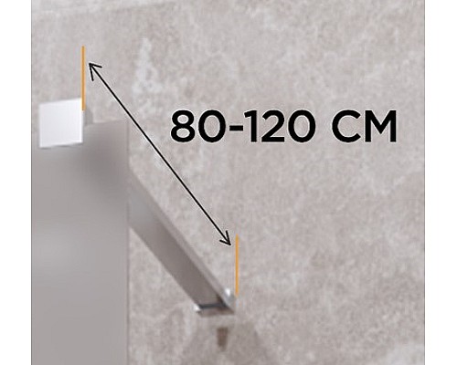 Душевая перегородка Radomir Walk-in G1 100 1-10-0-0-0-1891 профиль Хром стекло матовое