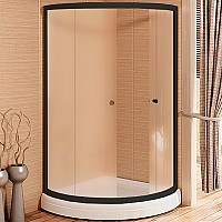 Душевой уголок Radomir Найт 100x100 1-03-6-0-0-0031 профиль Черный стекло матовое