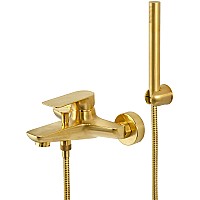 Смеситель для ванны Remer Infinity I02BG Золото брашированное