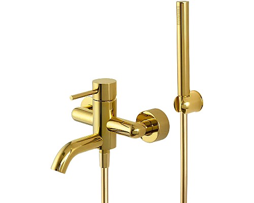 Смеситель для ванны Remer X-Style X02DO Золото глянцевое