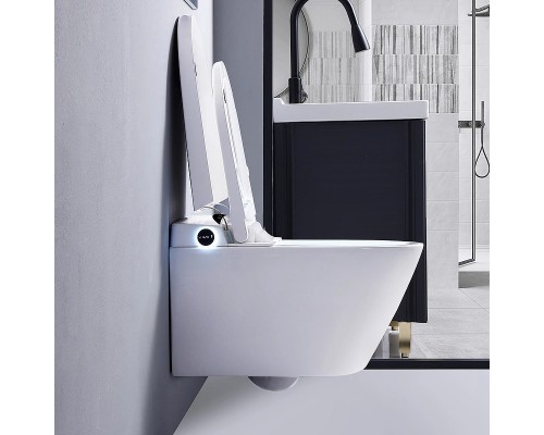 Комплект унитаза биде с инсталляцией Timo TE-751 с сиденьем Микролифт и клавишей смыва Хром