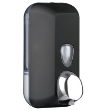 Диспенсер для пенного мыла Nofer Black с картриджем Черный soft touch