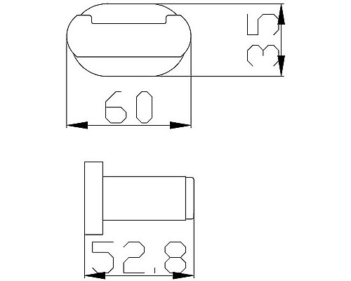 Двойной крючок Rav Slezak Yukon YUA0102 Хром