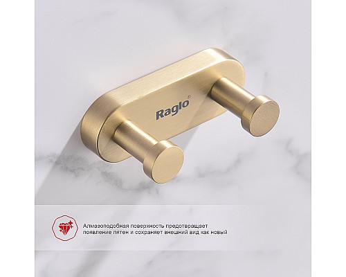 Вешалка для полотенец Raglo R300.052.03 Золото матовое