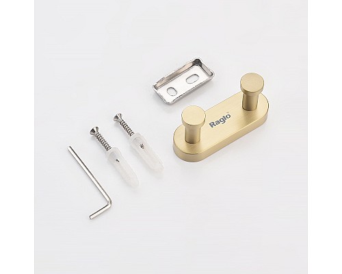 Вешалка для полотенец Raglo R300.052.03 Золото матовое