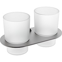 Стакан для зубных щеток Raglo R300.08.09 двойной Графит