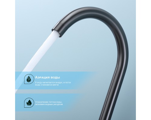 Смеситель для кухни Splenka S201.40.09 Графит матовый