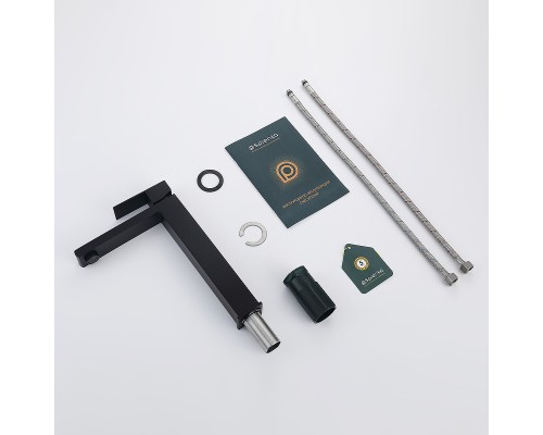 Смеситель для раковины Splenka S224.15.06 Черный матовый