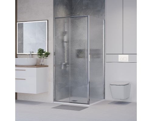 Душевой уголок Niagara Nova 90х80 NG-65-9CH-CH80-34 профиль Хром стекло шиншилла