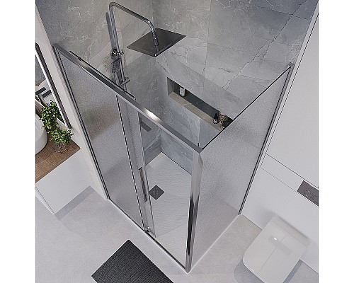 Душевой уголок Niagara Nova 120х80 NG-65-12CH-CH80-34 профиль Хром стекло шиншилла