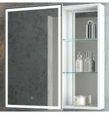 Зеркальный шкаф Bellezza Марта 80 L 4646613022013 с подсветкой Белый