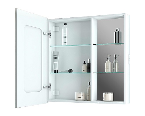 Зеркальный шкаф Bellezza Марта 80 L 4646613022013 с подсветкой Белый