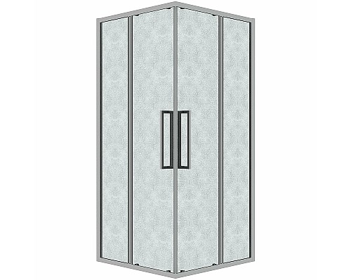 Душевой уголок Grossman Cosmo 80х80 300.K33.02.8080.10.02 профиль Хром стекло шиншилла