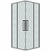Душевой уголок Grossman Cosmo 80х80 300.K33.02.8080.10.02 профиль Хром стекло шиншилла