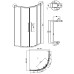 Душевой уголок Grossman Cosmo 90х90 301.K33.02.9090.21.02 профиль Черный матовый стекло шиншилла