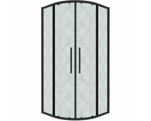 Душевой уголок Grossman Cosmo 90х90 301.K33.02.9090.21.02 профиль Черный матовый стекло шиншилла