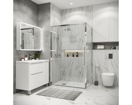 Душевой уголок Grossman Cosmo 100х80 120.K33.02.1080.10.00 профиль Хром стекло прозрачное