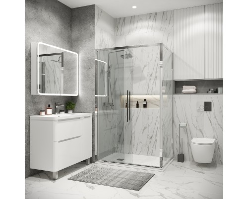 Душевой уголок Grossman Cosmo 100х80 120.K33.02.1080.10.00 профиль Хром стекло прозрачное