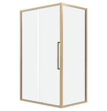 Душевой уголок Grossman Cosmo 120х80 120.K33.02.1280.32.00 профиль Золото сатин стекло прозрачное