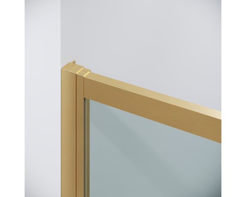 Душевой уголок Grossman Cosmo 120х80 120.K33.02.1280.32.00 профиль Золото сатин стекло прозрачное