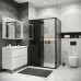 Душевой уголок Grossman Cosmo 120х90 120.K33.02.1290.21.10 профиль Черный матовый стекло тонированное