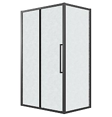 Душевой уголок Grossman Cosmo 100х80 120.K33.02.1080.21.02 профиль Черный матовый стекло шиншилла