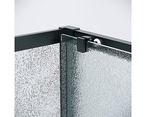 Душевой уголок Grossman Cosmo 100х80 120.K33.02.1080.21.02 профиль Черный матовый стекло шиншилла