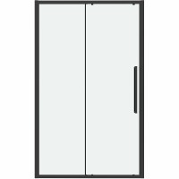 Душевая дверь Grossman Cosmo 120 100.K33.02.120.21.00 профиль Черный матовый стекло прозрачное