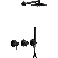 Душевая система Remer X-Style X96S02ONO Черная матовая