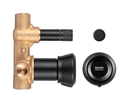 Смеситель для душа Remer Element ET09HNO Черный матовый