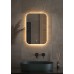 Зеркало Defesto Opti 40x60 с подсветкой 17W-3000К/Сенсорный выключатель/Теплый белый свет