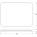 Зеркало Defesto Opti 70x50 с подсветкой 21W-3000К/ИК - выключатель/Теплый белый свет