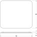 Зеркало Defesto Opti 70x60 с подсветкой 23W-3000К/ИК - выключатель/Теплый белый свет