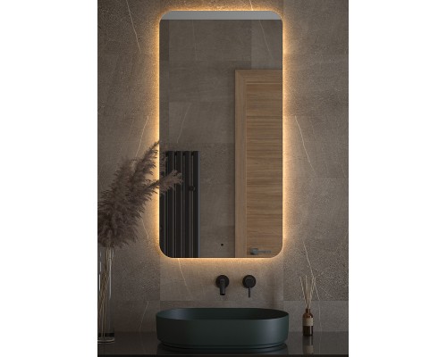 Зеркало Defesto Opti 60x120 с подсветкой 34W-3000К/ИК - выключатель/Теплый белый свет