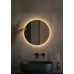 Зеркало Defesto Opti 50x50 с подсветкой 12W-4500К/Без выключателя/Теплый белый свет