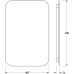 Зеркало Defesto Opti 40x60 с подсветкой 17W-4500К/Без выключателя/Нейтральный белый свет