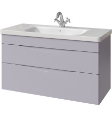 Тумба под раковину Caprigo Lento 100 36214-SF028 подвесная Серая матовая