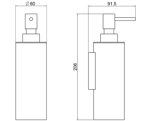 Дозатор для жидкого мыла Schein Accessories 9336BG Золото матовое
