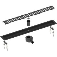 Душевой лоток Timo Drain System 80 с Черной матовой решеткой