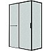 Душевой уголок Grossman Style 130х80 120.K33.05.1380.21.02 профиль Черный матовый стекло шиншилла