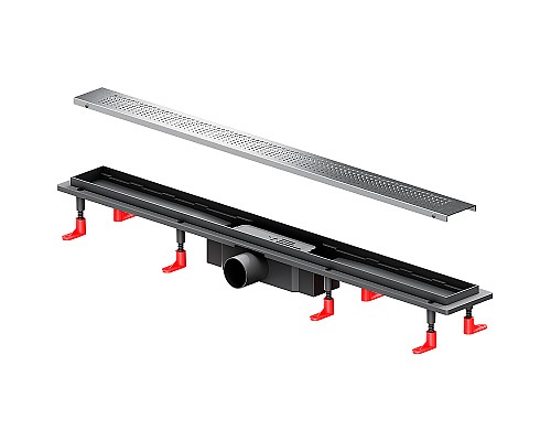 Душевой лоток AM.PM PrimeFlow 80 W02SC-P11-080-01SB с решеткой Хром матовый Cut Gradient