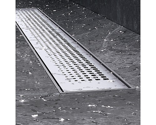 Душевой лоток AM.PM PrimeFlow 80 W02SC-P11-080-01SB с решеткой Хром матовый Cut Gradient