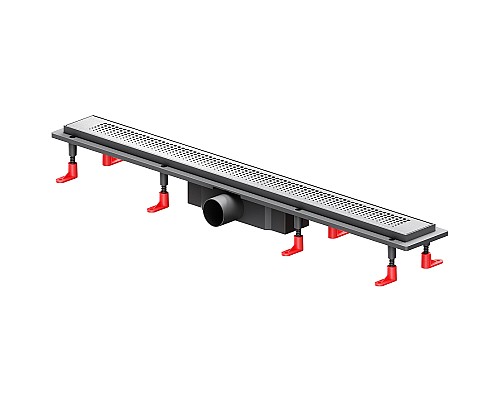 Душевой лоток AM.PM PrimeFlow 80 W02SC-P11-080-01SB с решеткой Хром матовый Cut Gradient